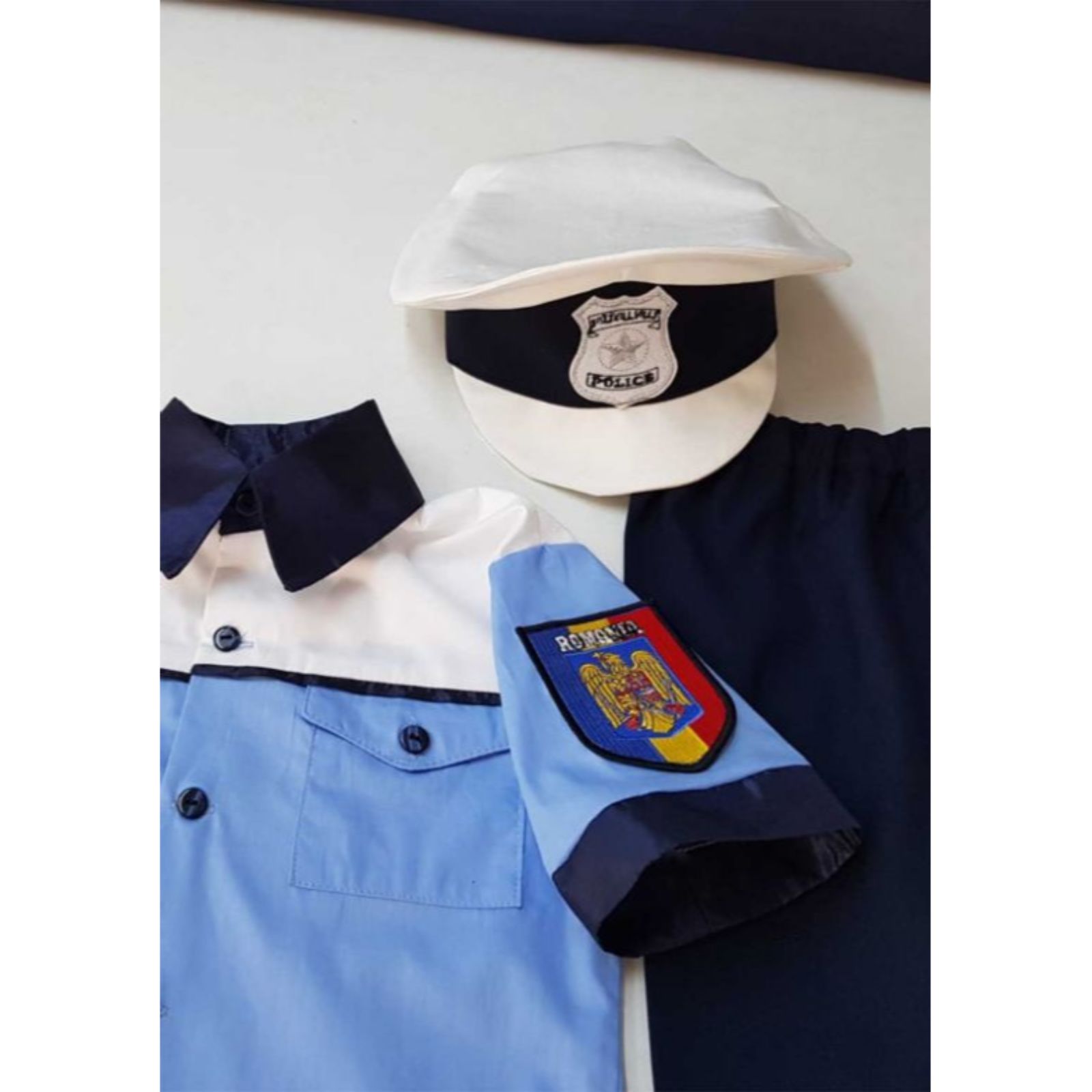 Costum politist copii- sapca bicolora
